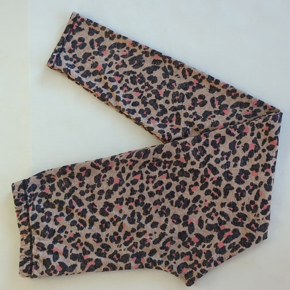 Cuddl Duds Climate Right Animal Print Leggings MEDIUM Pink Leopard - Picture 1 of 11